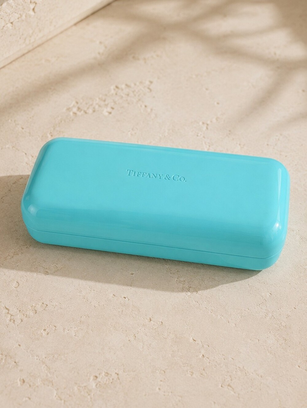 Tiffany & Co Blue Hard Eyeglasses Sunglasses Case Empty Authentic
